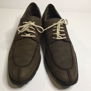 Men's Brown Leather Lace-Up Shoes